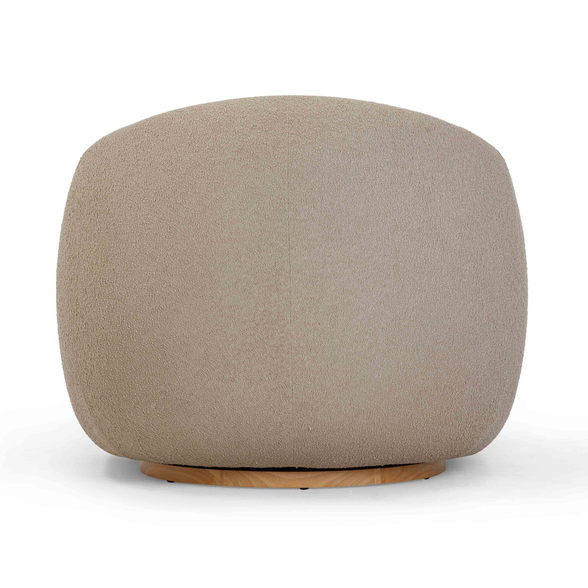 Judy Swivel Accent Chair - Taupe - Image 5