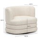 Astor Swivel Hotel Lounge Chair - Cream - Image 7