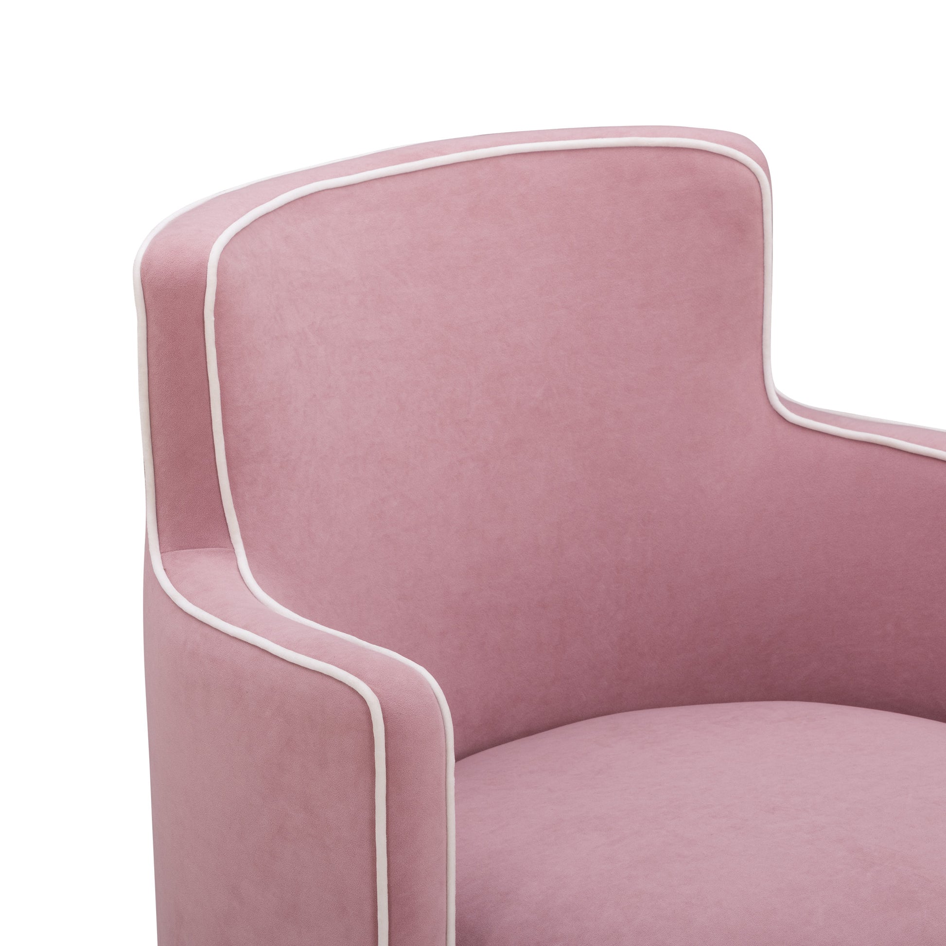 Passe Tasseled Velvet Swivel Accent Chair - Pink - Image 6