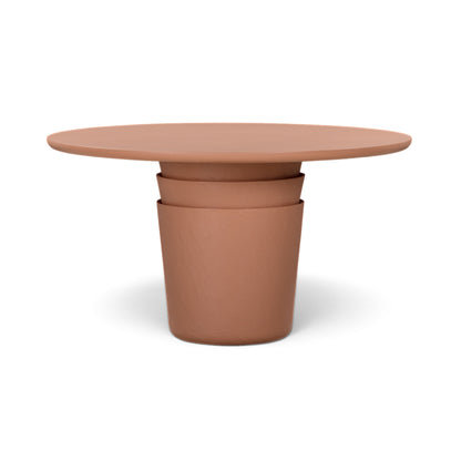 Margot 54" Indoor/Outdoor Round Dining Table - Terracotta - Image 1
