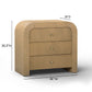 Hump 38" Arched 3-Drawer Bedside Chest - Natural - Image 5