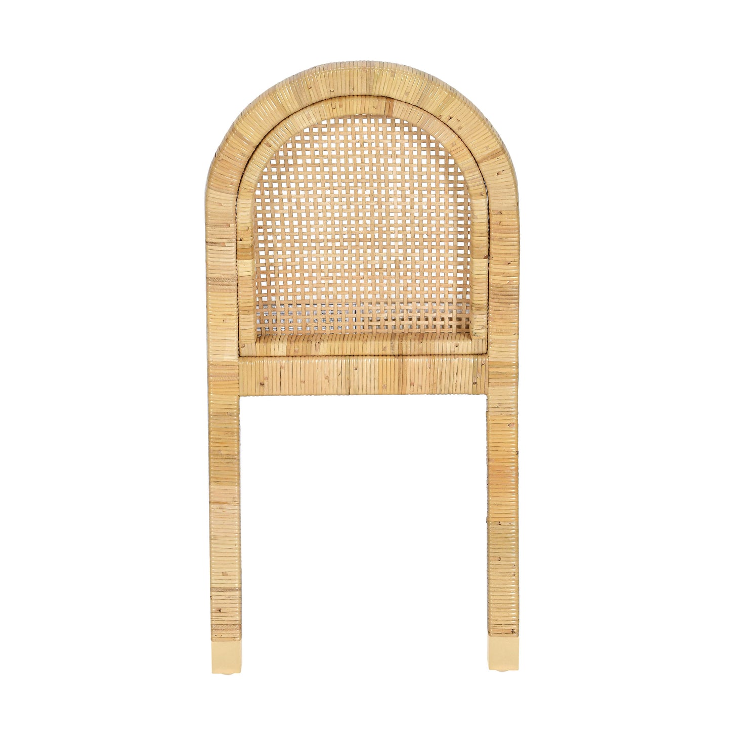 Amara Arched Rattan Dining Chair - Natural - Image 5
