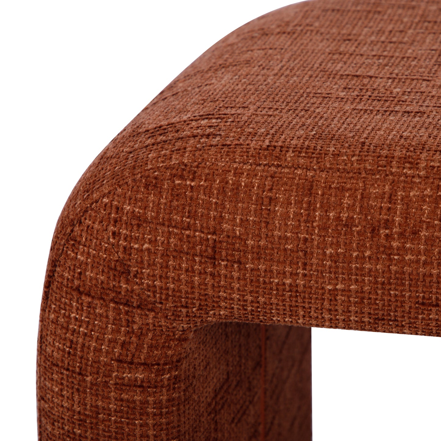 Alvie Railroad Chenille Storage Side Table - Copper - Image 4