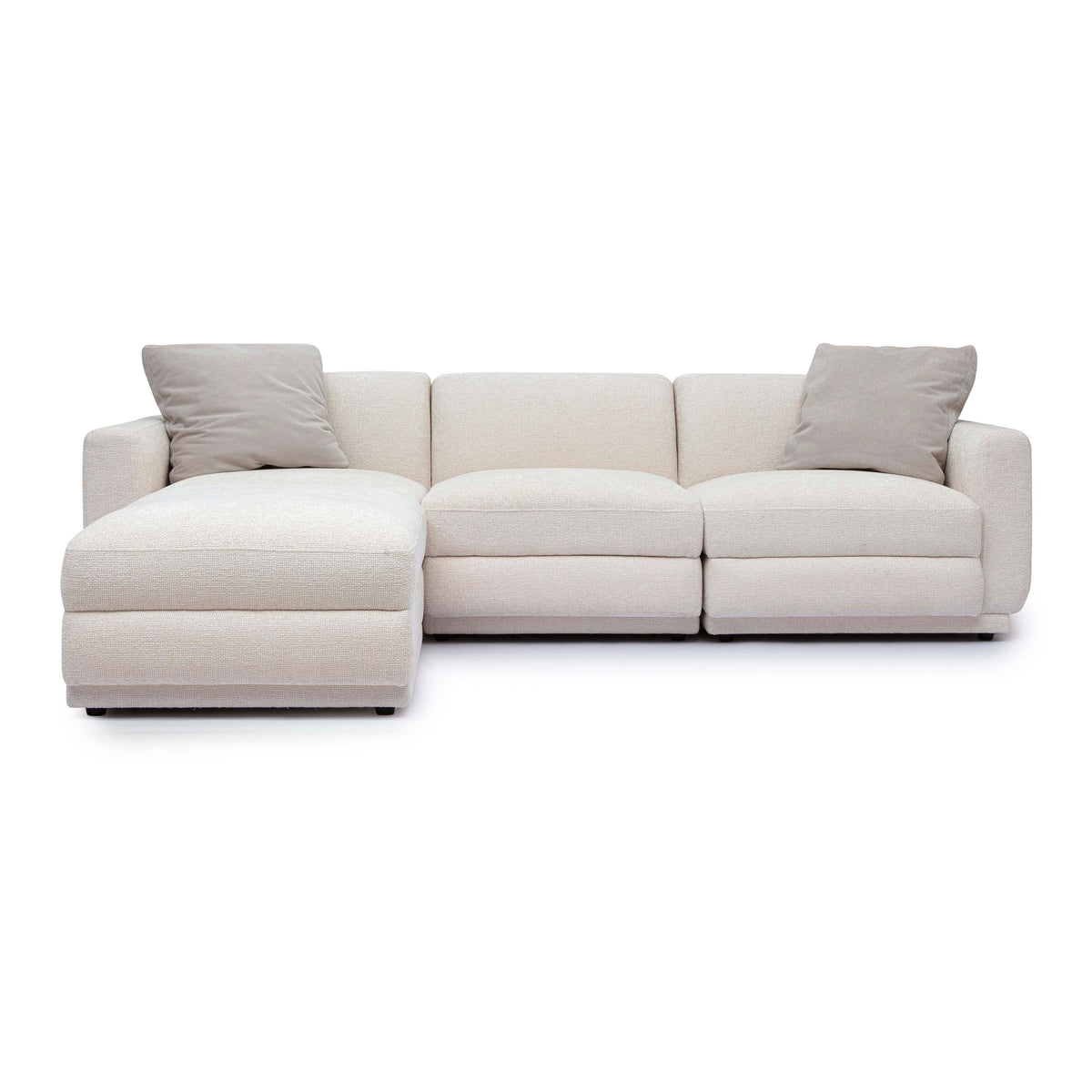 Perry 4-Piece Modular Sectional - Cream - Image 1