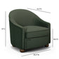 Cettie Performance Velvet Accent Chair - Green - Image 7