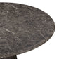 Cynthia 54" Concrete Indoor/Outdoor Dining Table - Dark Emperador Marble - Image 4