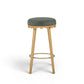 Oodle Green Performance Vegan Mohair Natural Bar Stool - Image 2