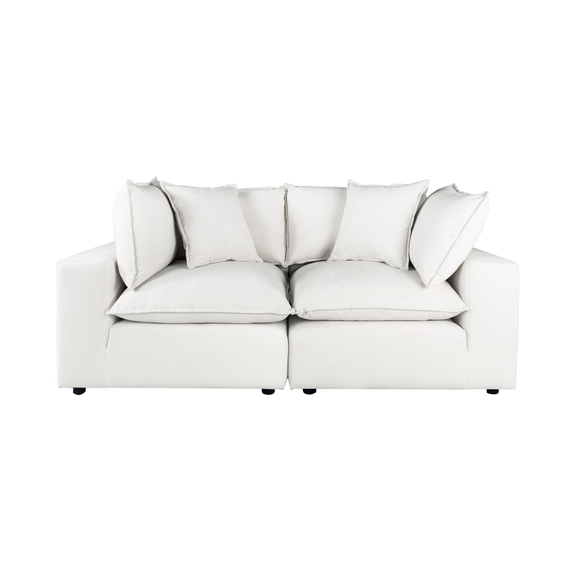 Cali 80" Modular Loveseat - Pearl - Image 1