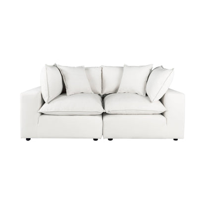 Cali 80" Modular Loveseat - Pearl - Image 1