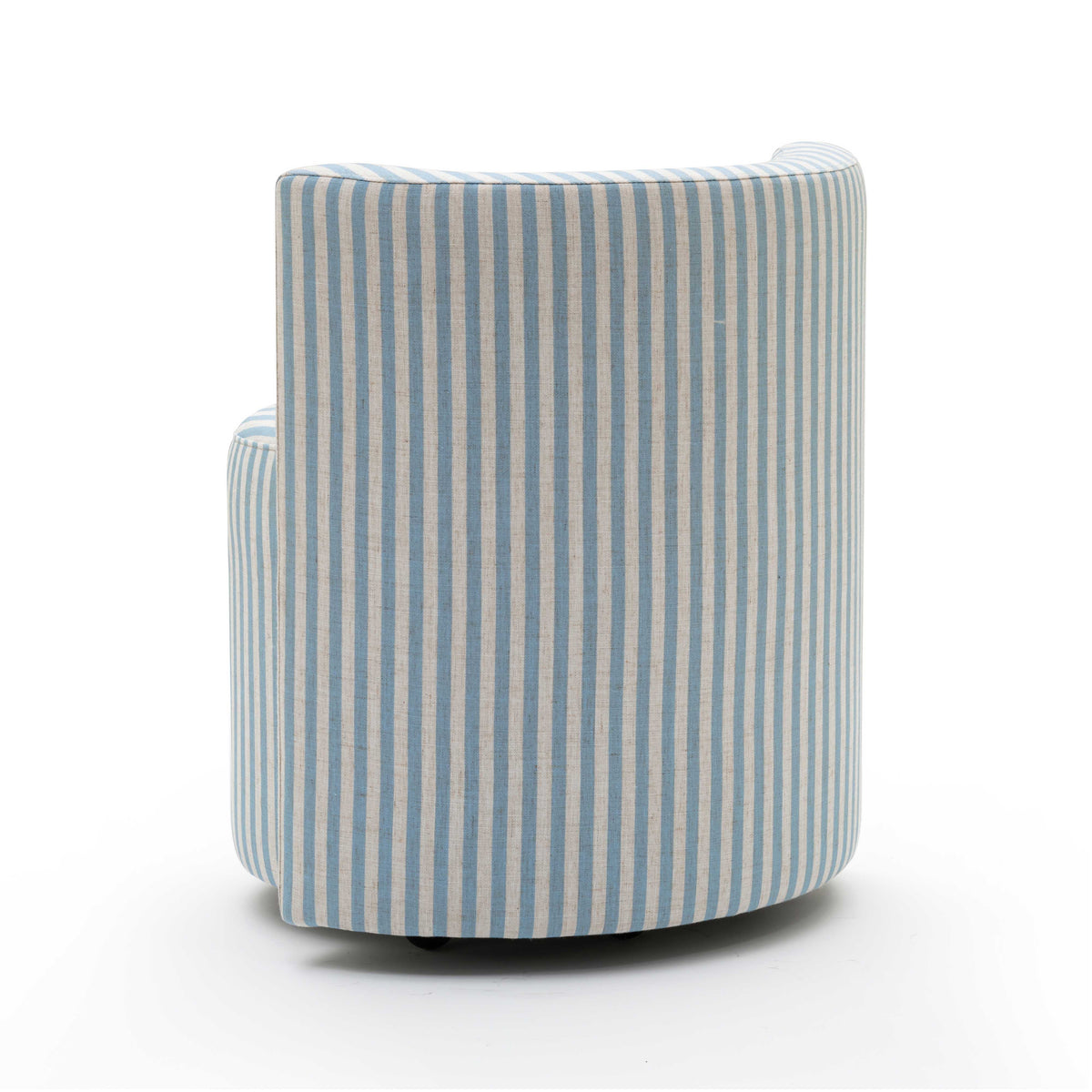 Alyssa Rolling Desk Chair - Blue - Image 4