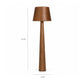 Aubra Dark Wood Floor Lamp - Image 4