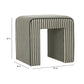 Byron Square Cotton Jute Ottoman - Green - Image 5