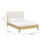 Rafaelle Natural Solid Ash Queen Bed - Image 8