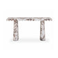 Janice 61" Breccia Faux Marble Console Desk - Image 2