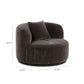 Fickle Swivel Accent Chair - Storm Grey - Image 7