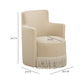 Passe Tasseled Velvet Swivel Accent Chair - Tan - Image 8