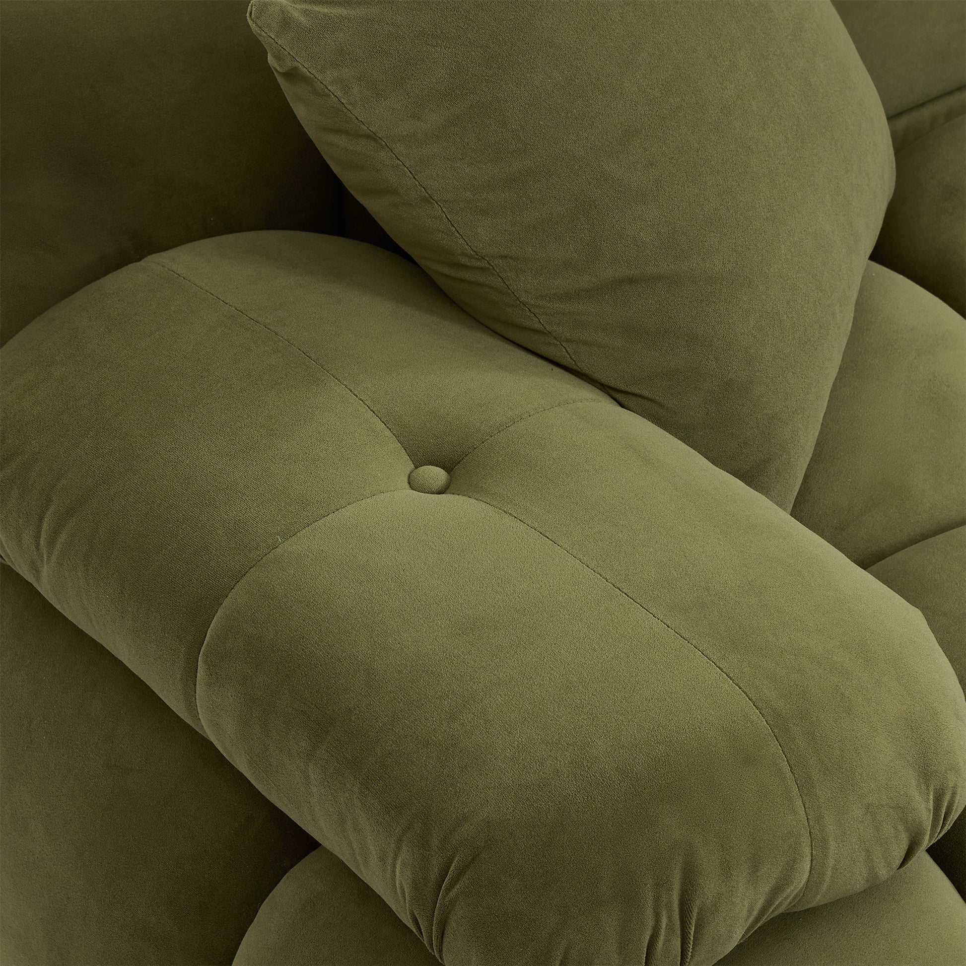 Calliope 118" Modular Sofa - Olive Green - Image 4