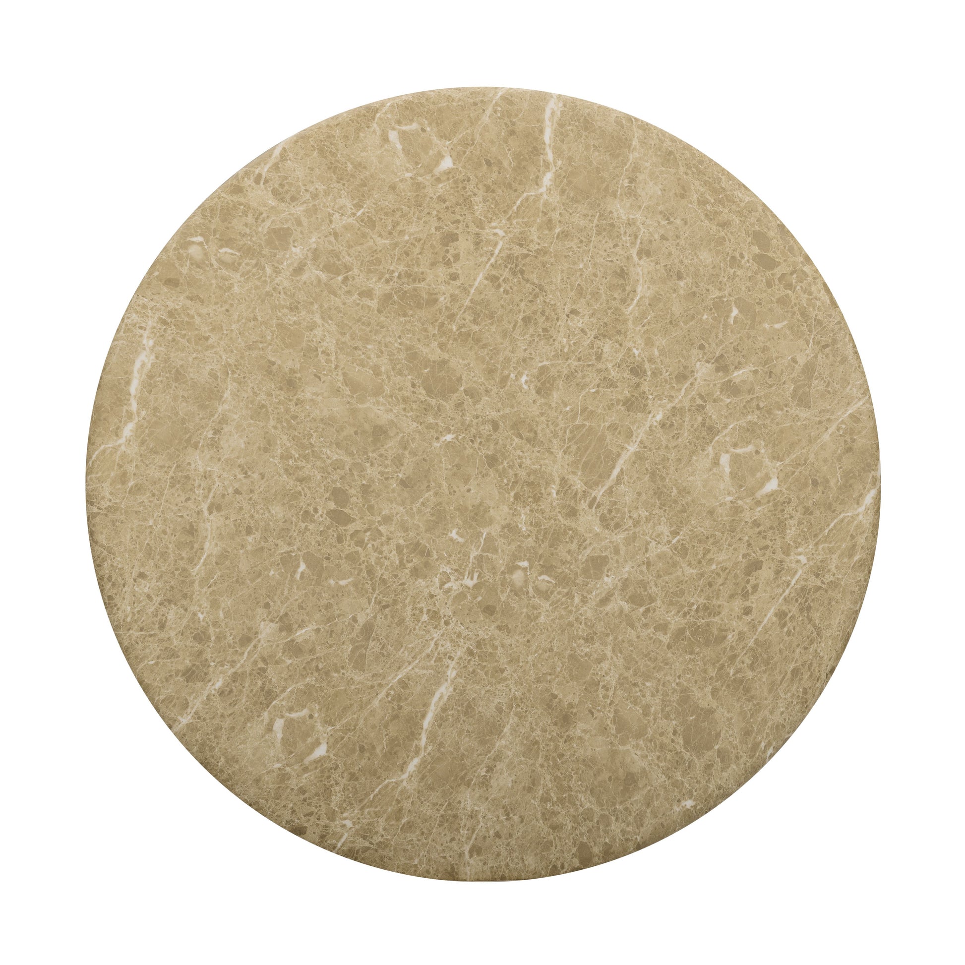 Cynthia 36" Light Emperador Faux Marble Indoor/Outdoor Coffee Table - Image 4