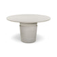 Margot 54" Indoor/Outdoor Round Dining Table - Light Grey - Image 2