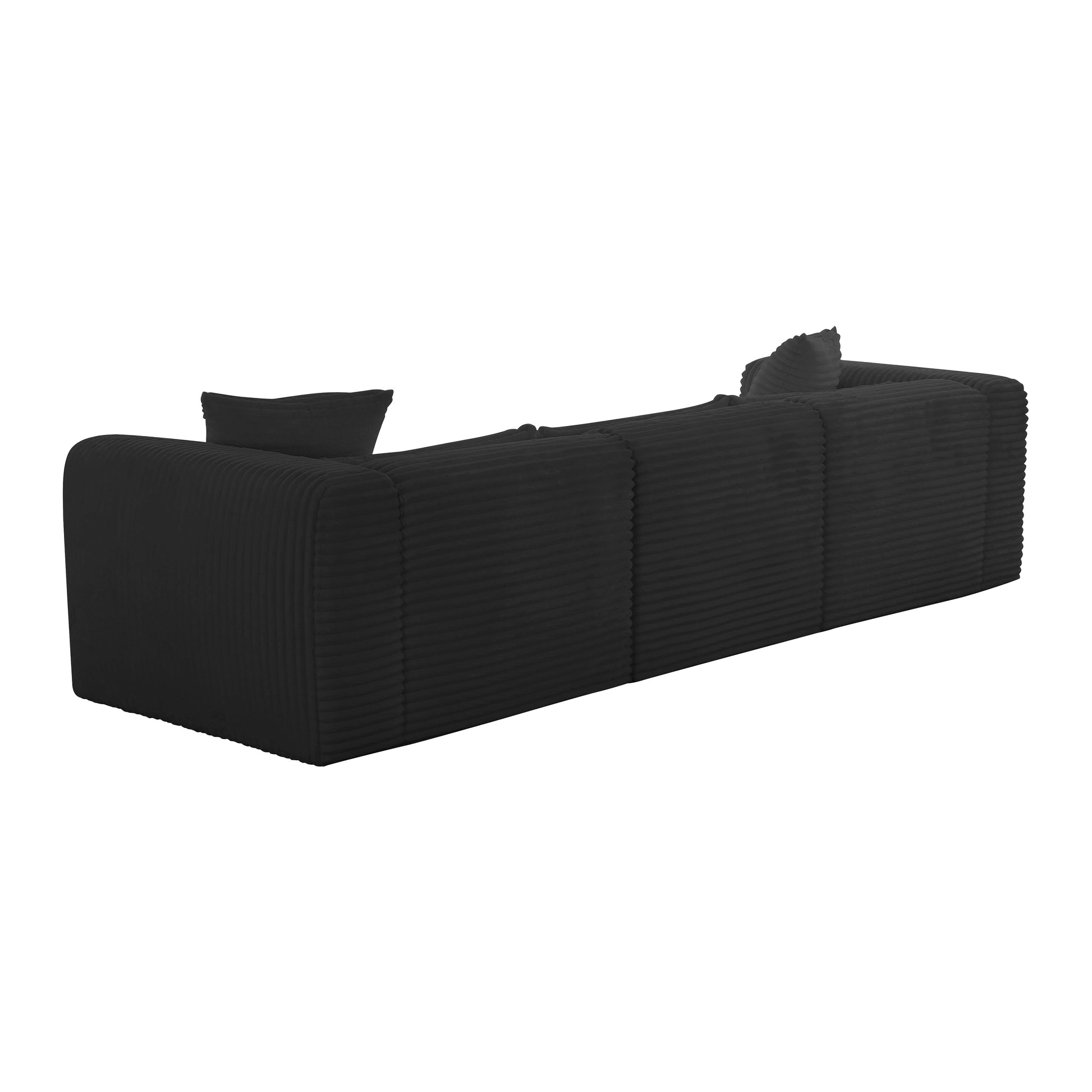 Tarra 118" Modular Sofa - Black - Image 3