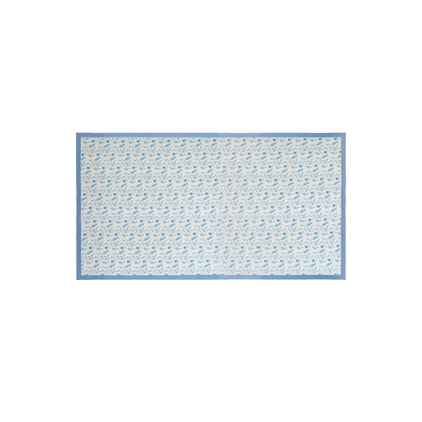 Dolce Natural Cotton Table Cloth - Baby Blue / 70