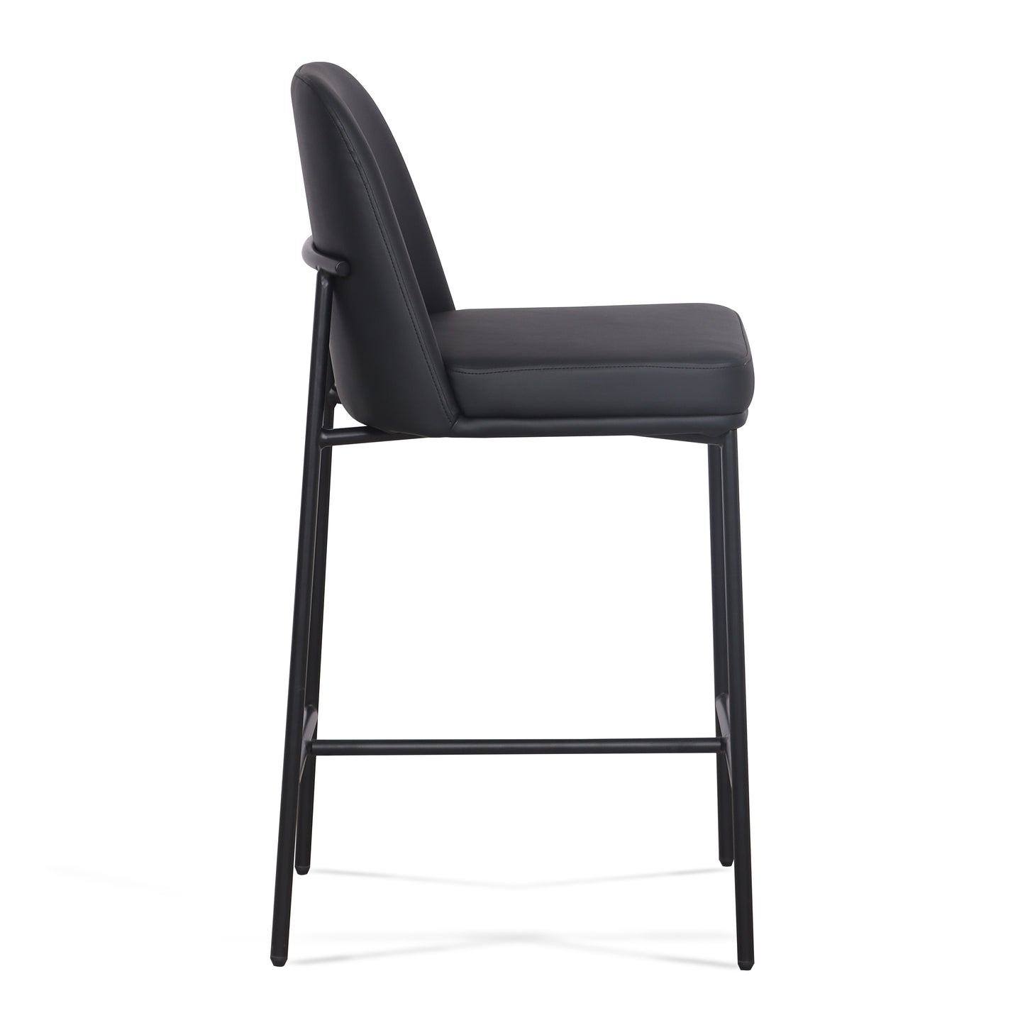 Sydney Performance Vegan Leather Counter Stool - Set of 2 - Black - Image 6