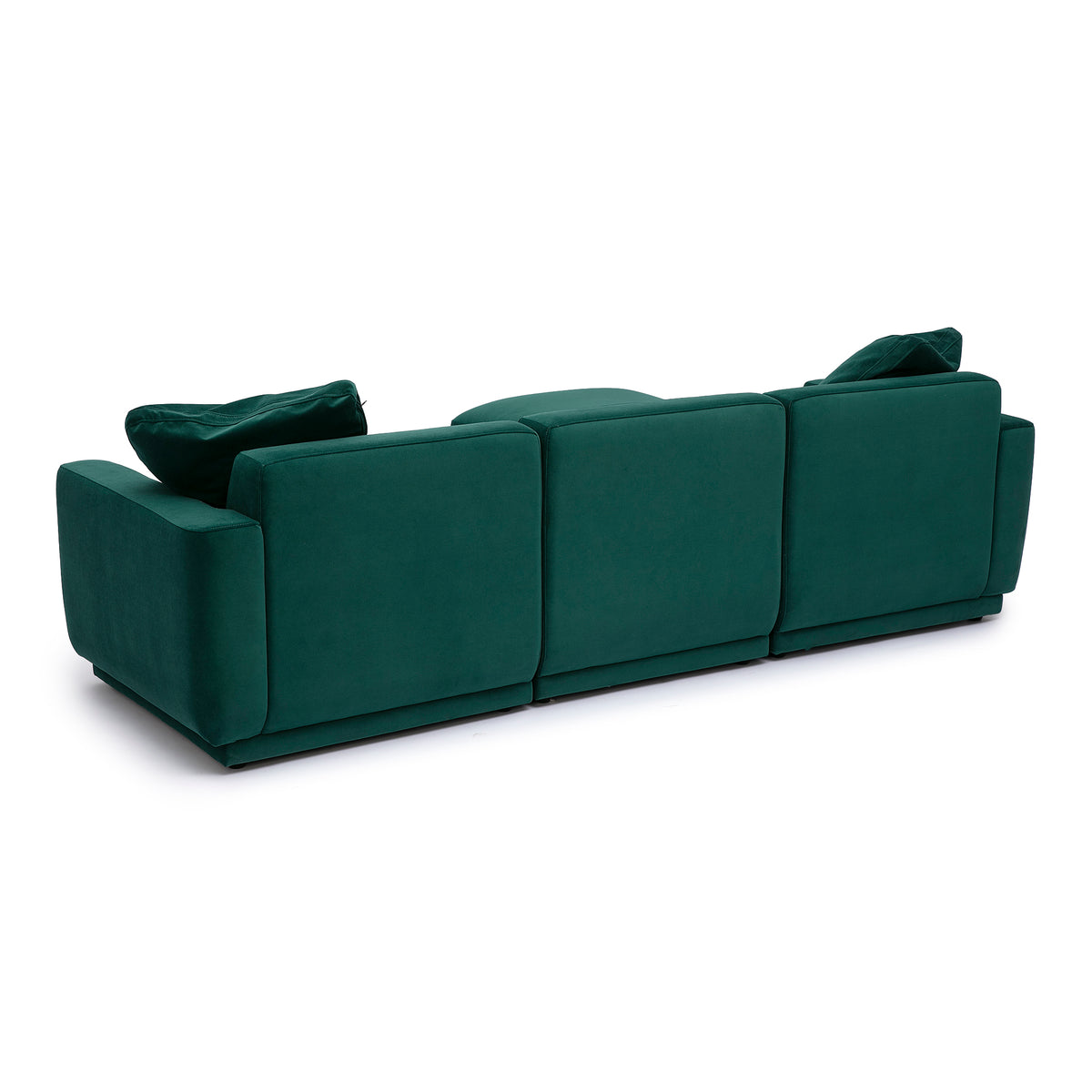 Perry 4-Piece Modular Sectional - Deep Green - Image 4