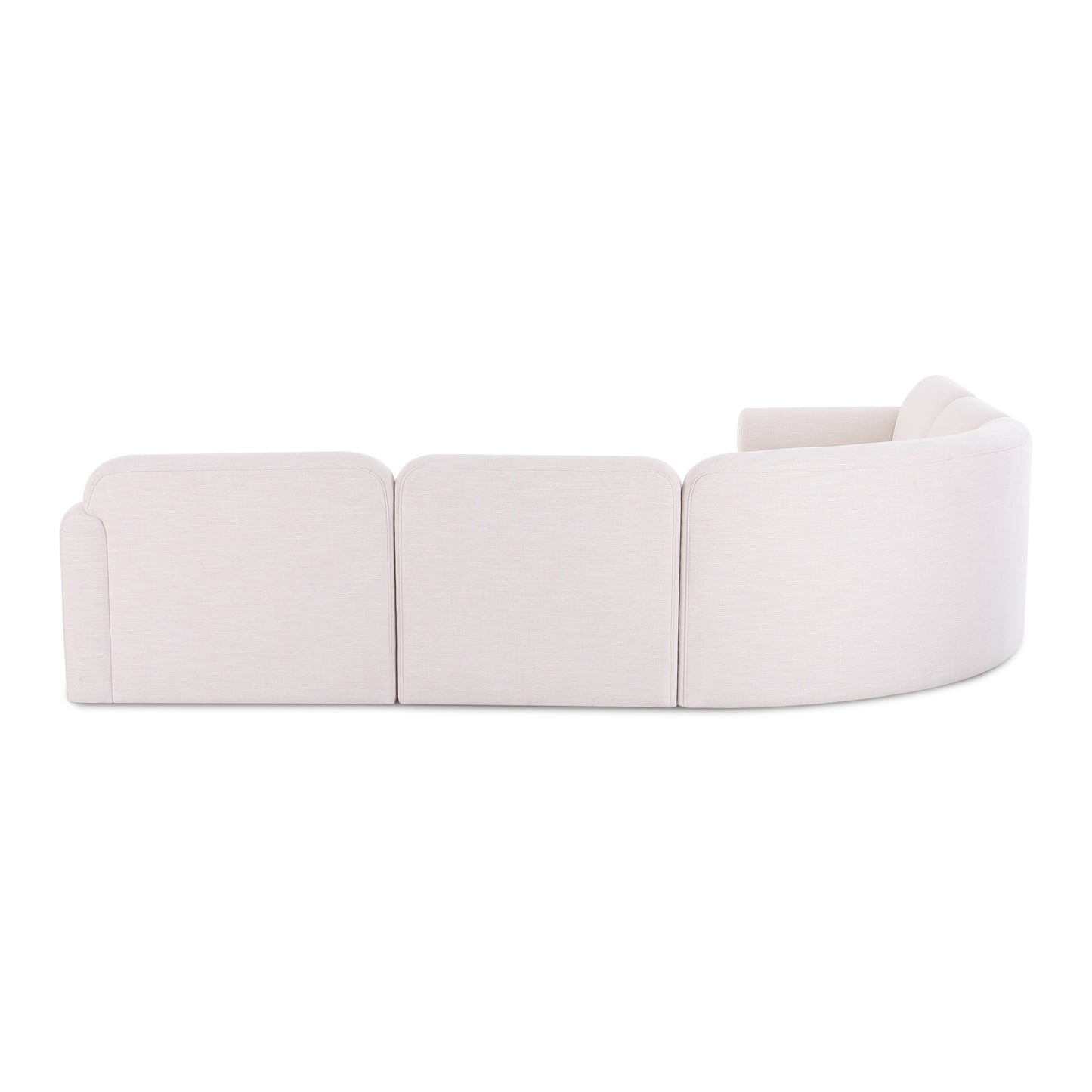 Gorge 5-Piece Modular Corner Sectional - Cream - Image 3