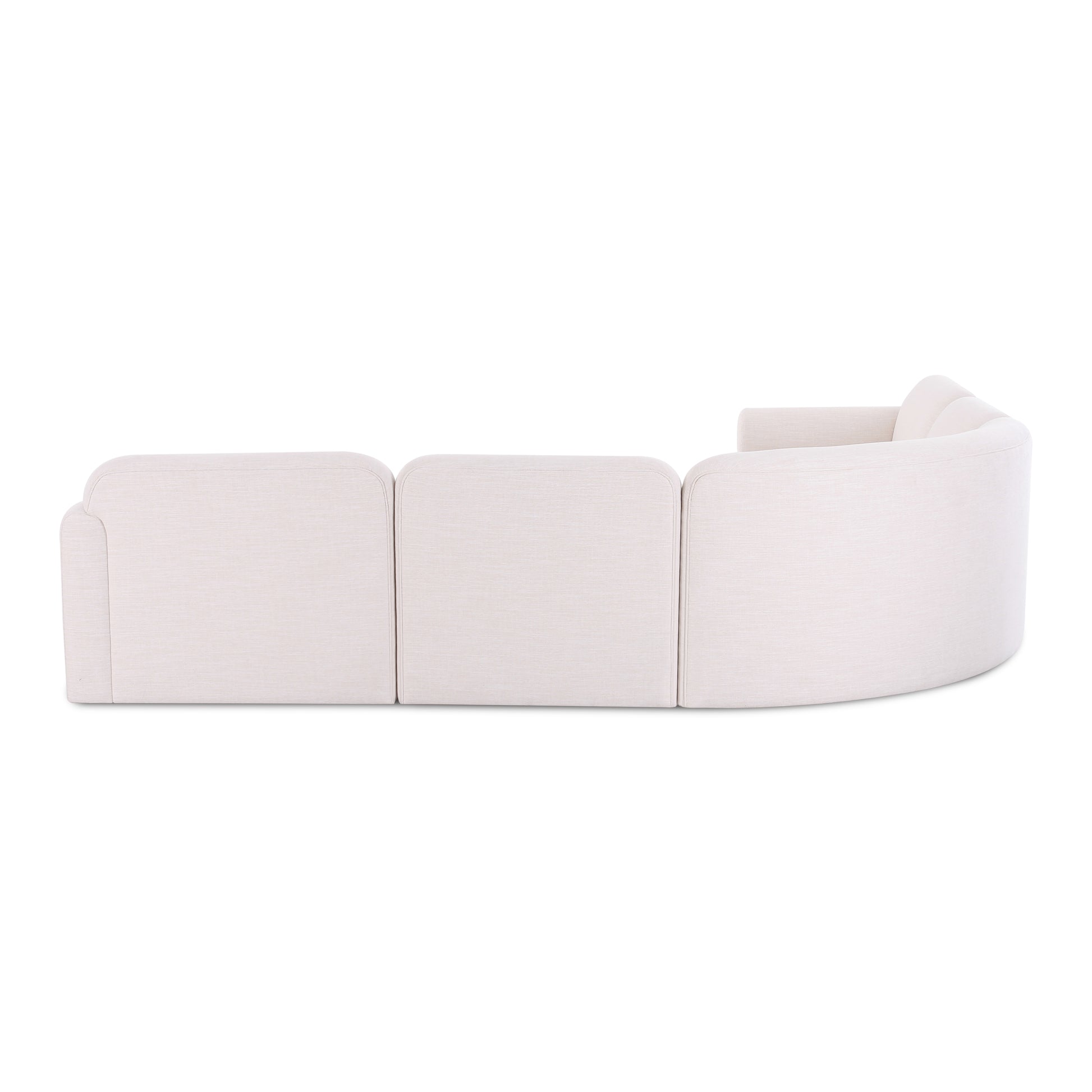 Gorge 5-Piece Modular Corner Sectional - Cream - Image 3