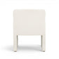 Crawley Performance Linen Chenille Dining Chair - Cotton White - Image 4