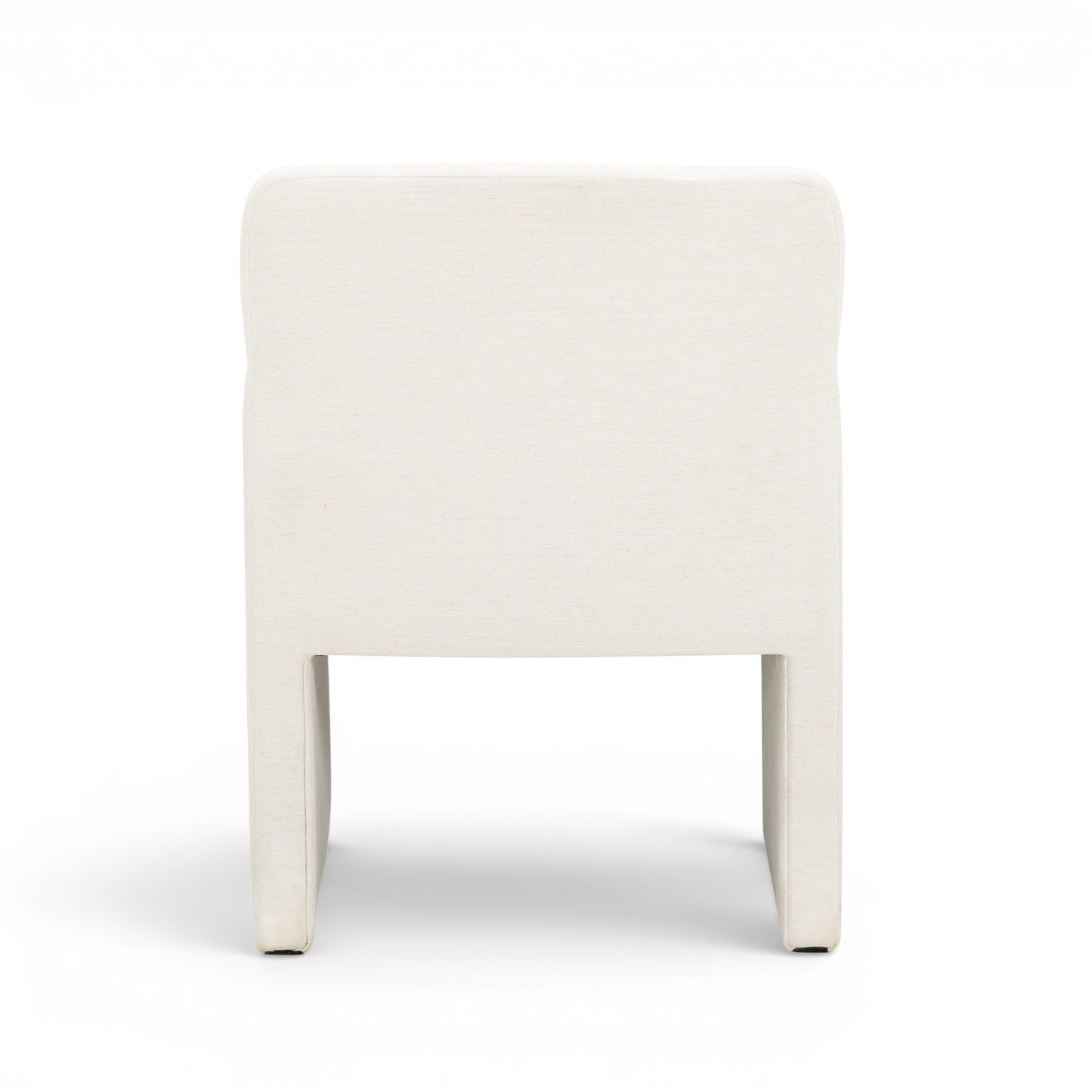 Crawley Performance Linen Chenille Dining Chair - Cotton White - Image 4