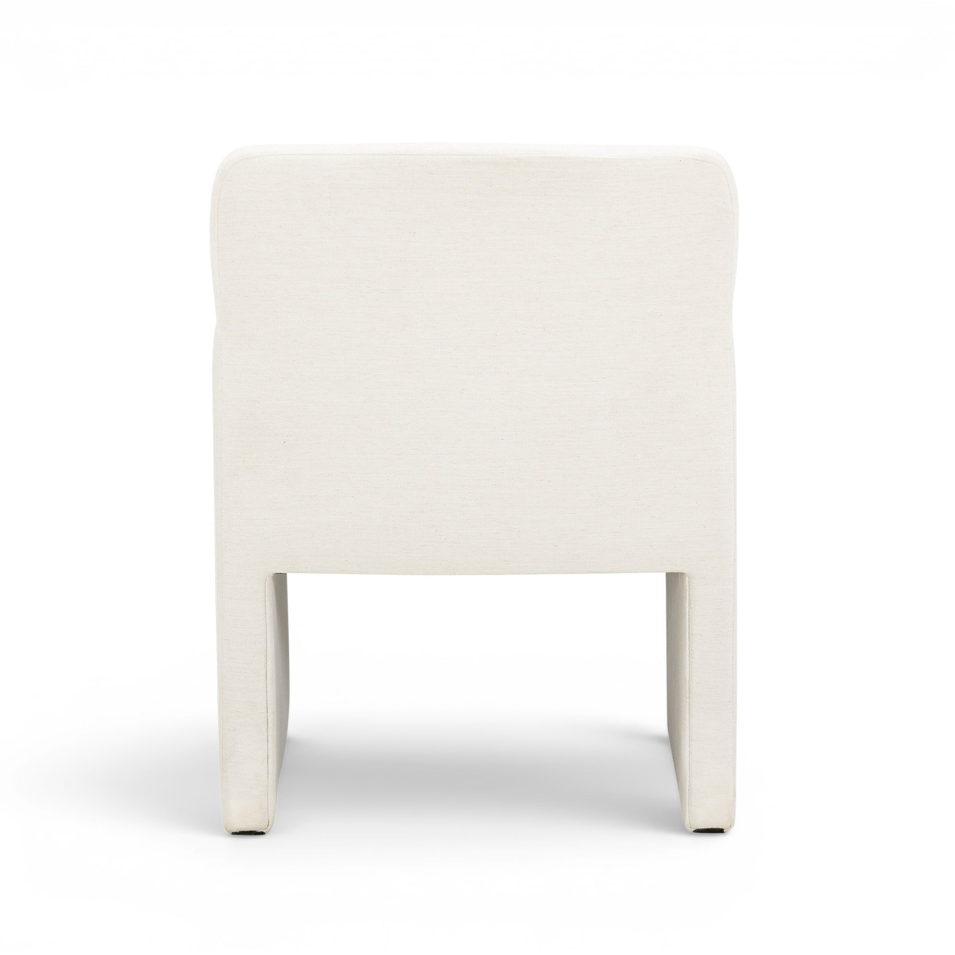 Crawley Performance Linen Chenille Dining Chair - Cotton White - Image 4