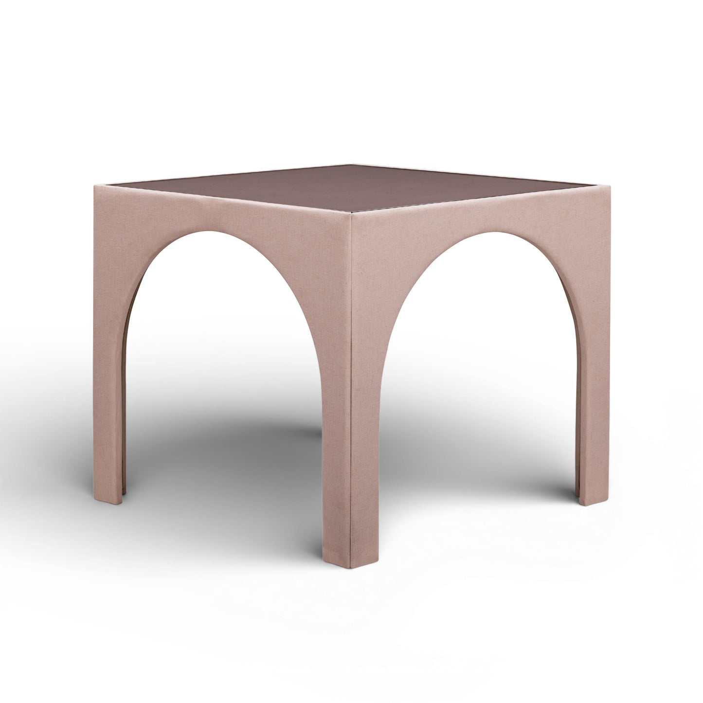 Tomlin Performance Chenille Game Table and Two Ottomans Set - Light Pink - Image 4