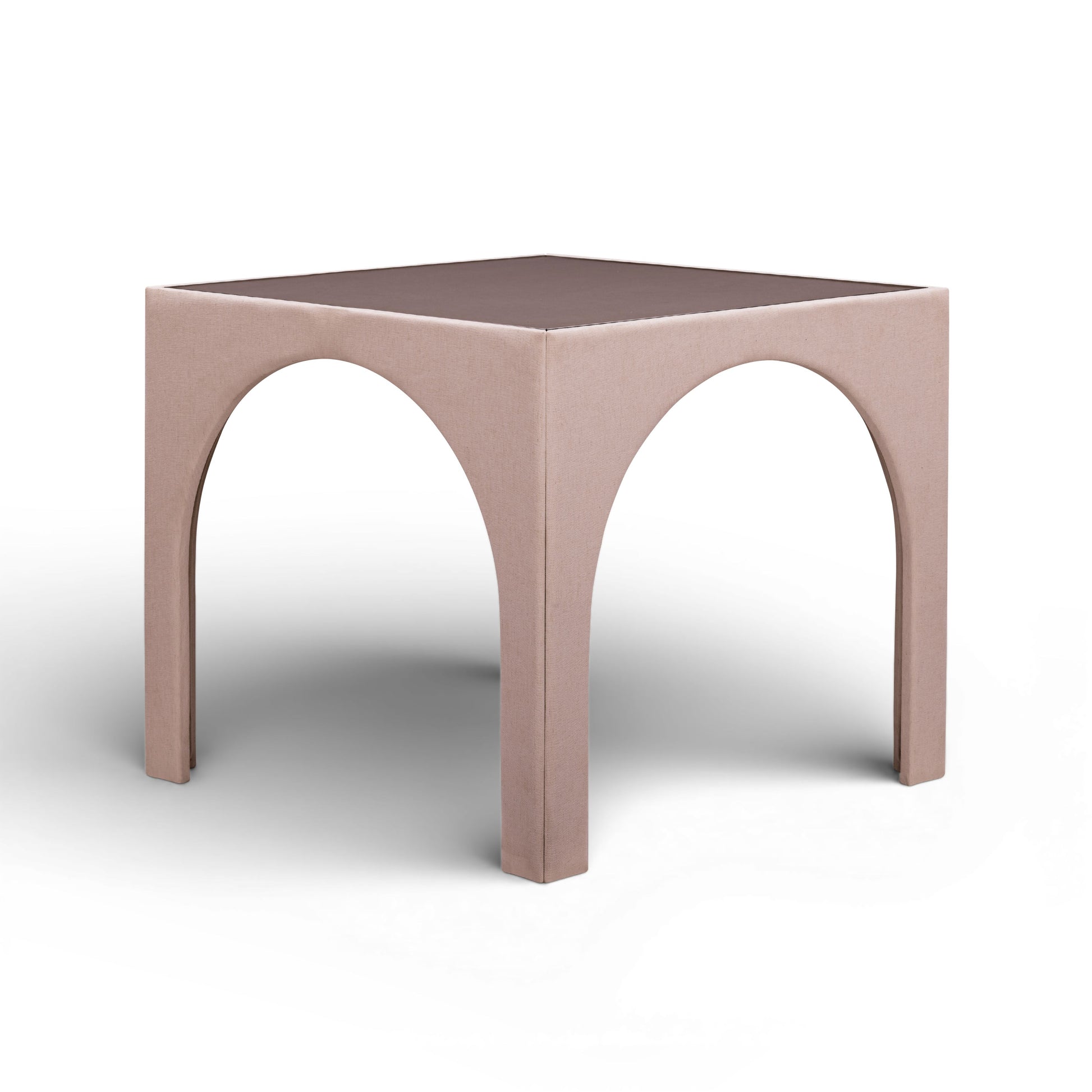 Tomlin Performance Chenille Game Table and Two Ottomans Set - Light Pink - Image 4