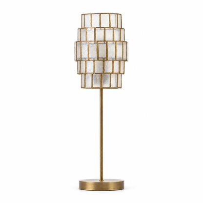 Narea Capiz Shell Table Lamp - Default Title - Image 1