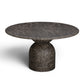 Cynthia 54" Dark Emperador Faux Marble Indoor/Outdoor Dining Table - Image 2
