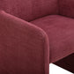 Crawley Performance Linen Chenille Dining Chair - Red Wine - Image 6