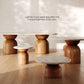 Cynthia Concrete Indoor/Outdoor Side Table - Travertine,Walnut Brown - Image 10