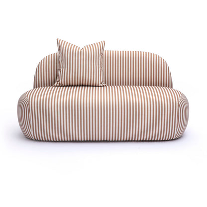 Carraway 59" Loveseat - Brown Stripes - Image 1