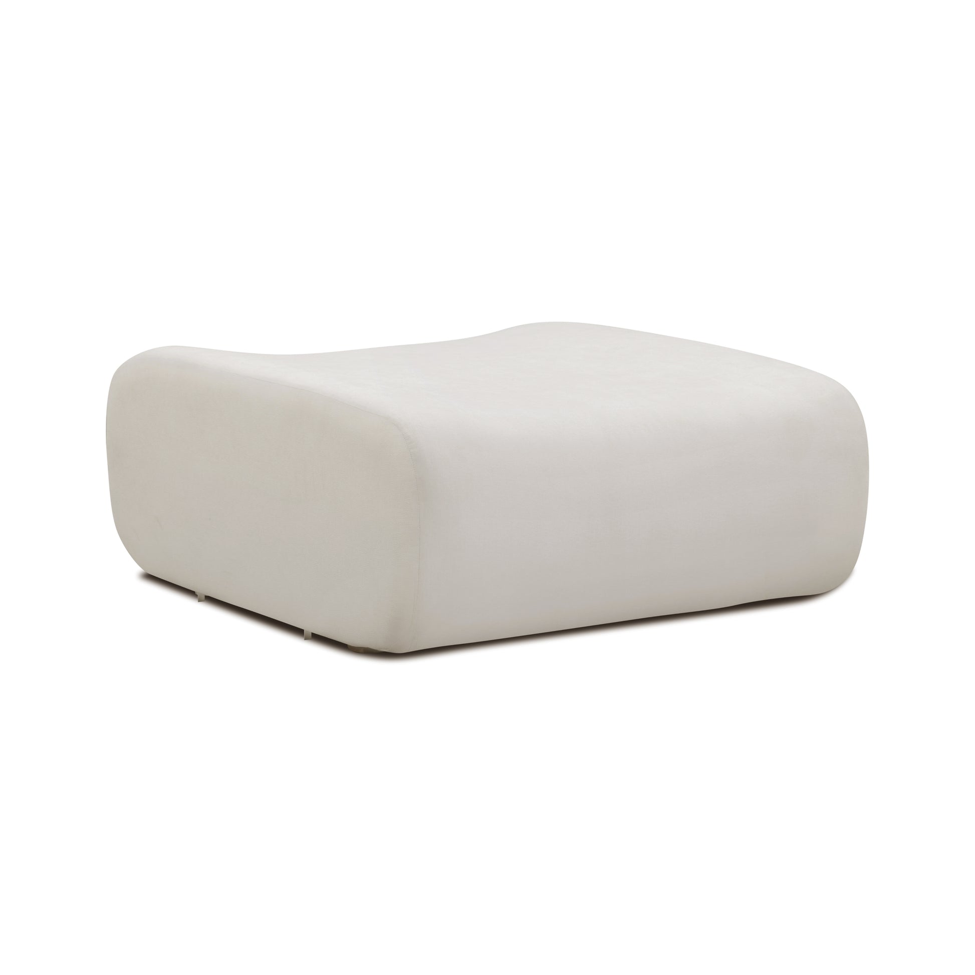 Zenith Ottoman - Cream - Image 1