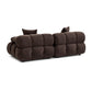 Calliope 79" Modular Loveseat - Dark Brown - Image 4
