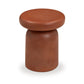 Lydia Concrete Indoor/Outdoor Side Table - Red - Image 3