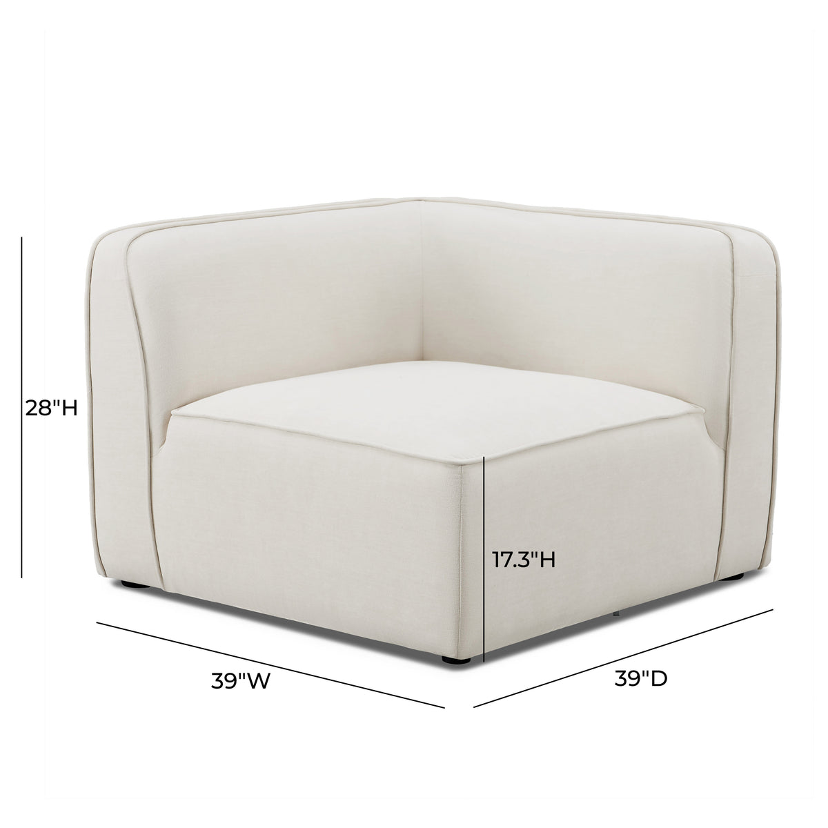 Travie Modular Corner Chair - Sand - Image 6