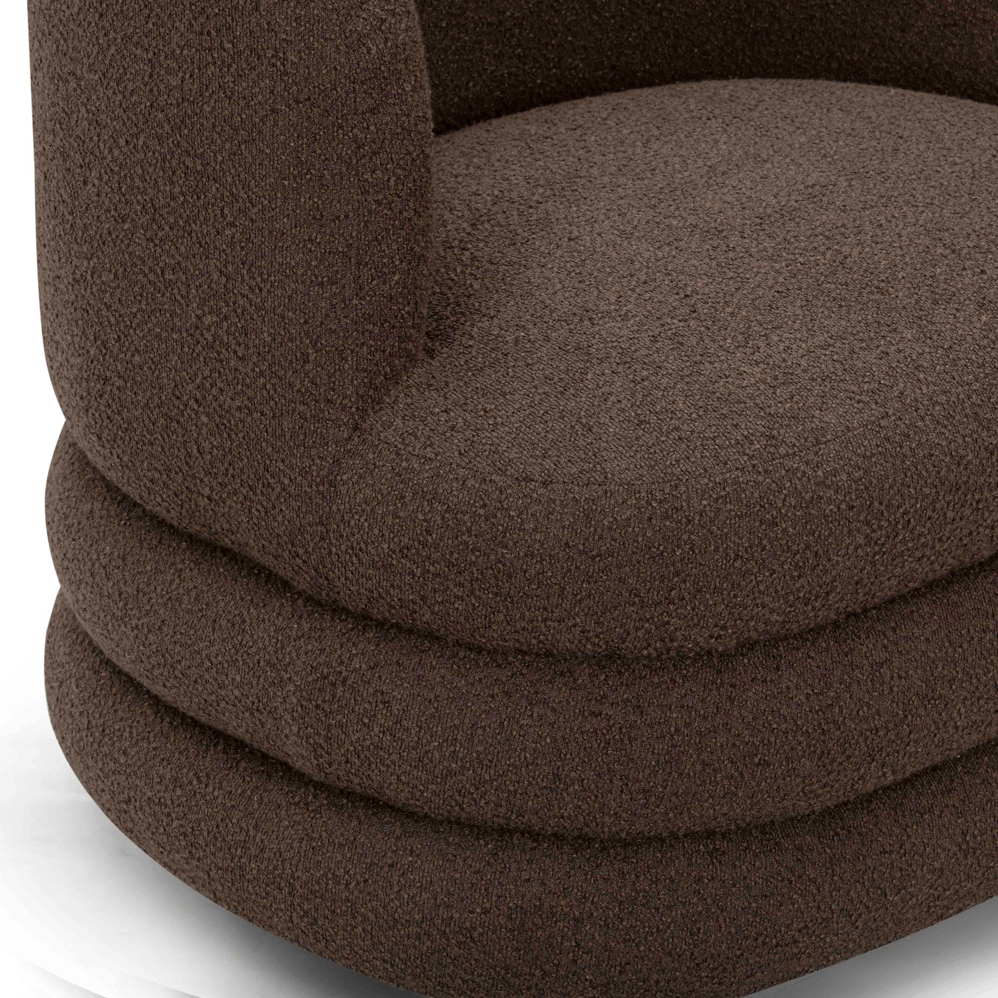Astor Swivel Hotel Lounge Chair - Brown - Image 6