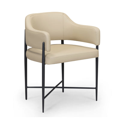 Sezanne Contract-Grade Vegan Leather Dining Chair - Image 1