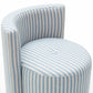 Alyssa Rolling Desk Chair - Blue - Image 6