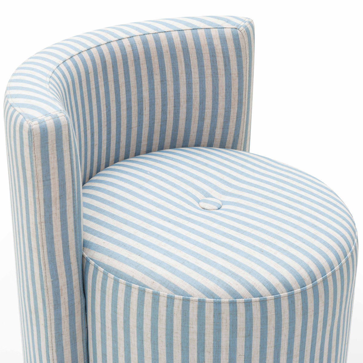 Alyssa Rolling Desk Chair - Blue - Image 6