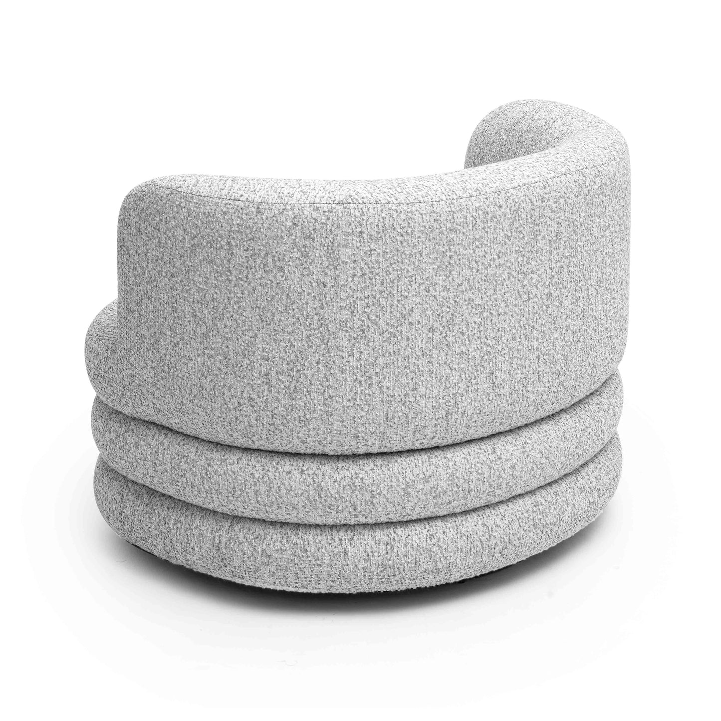 Astor Swivel Hotel Lounge Chair - Light Grey - Image 4