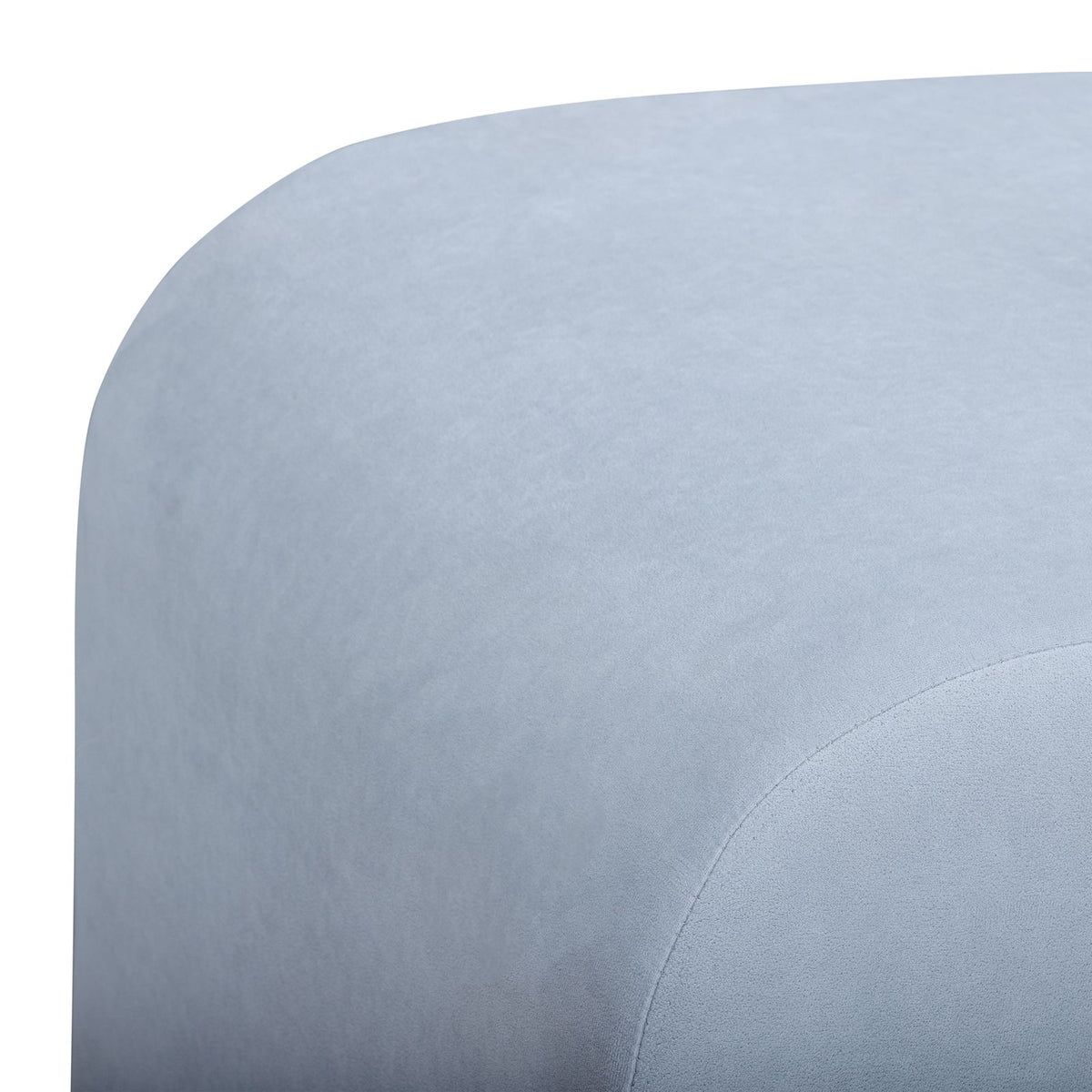 Desi Performance Fabric Ottoman - Light Blue - Image 4