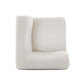Zenith Contract-Grade Upcycled Fabric Corner Wedge - Cream - Image 5